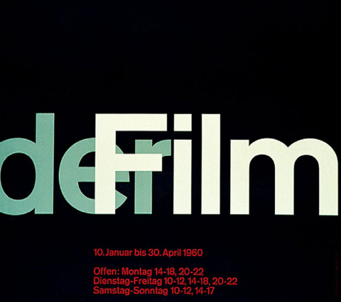 Der Film poster demonstrating asymmetric typographic layout